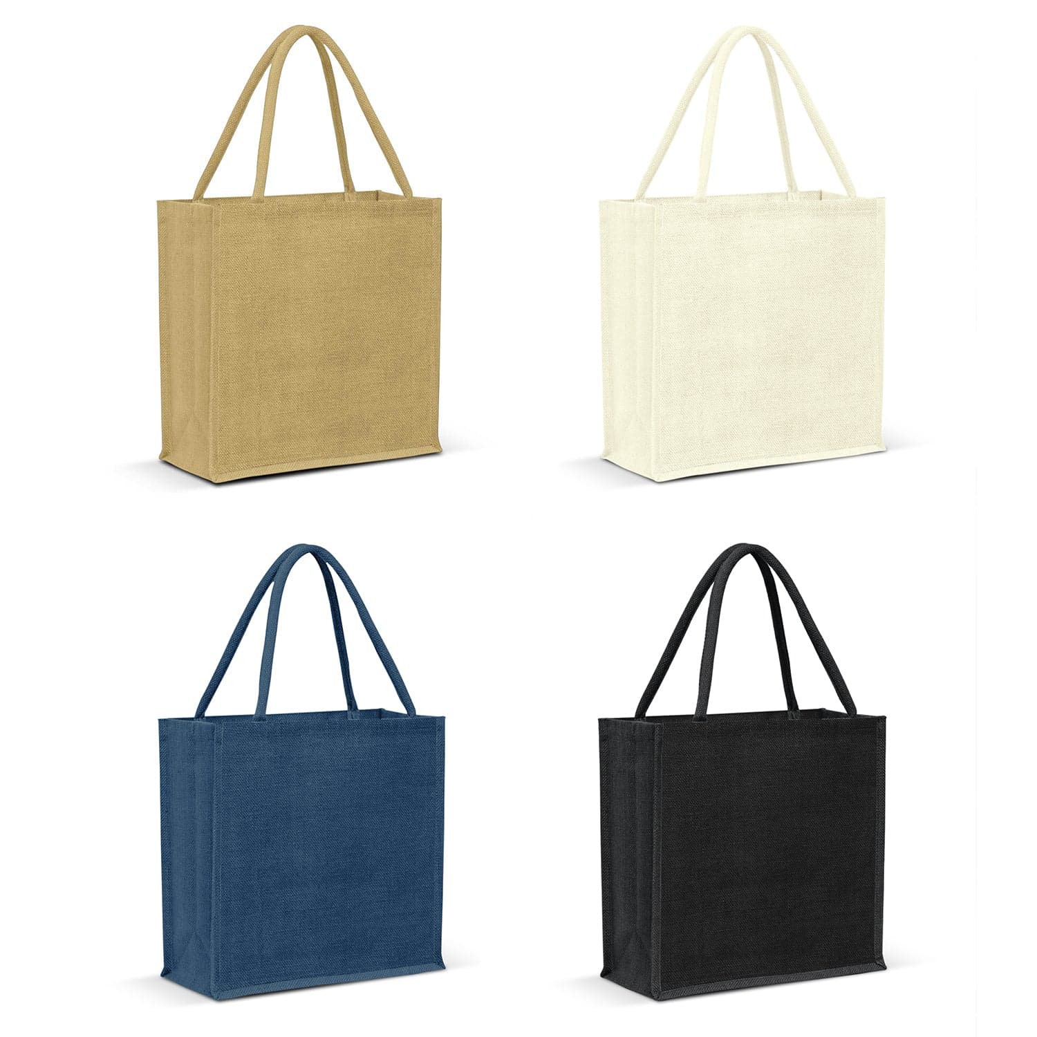 Monza Jute Tote Bag - Colour Match - 115324-0