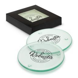 Venice Glass Coaster Set of 4 - Round - 116397-0