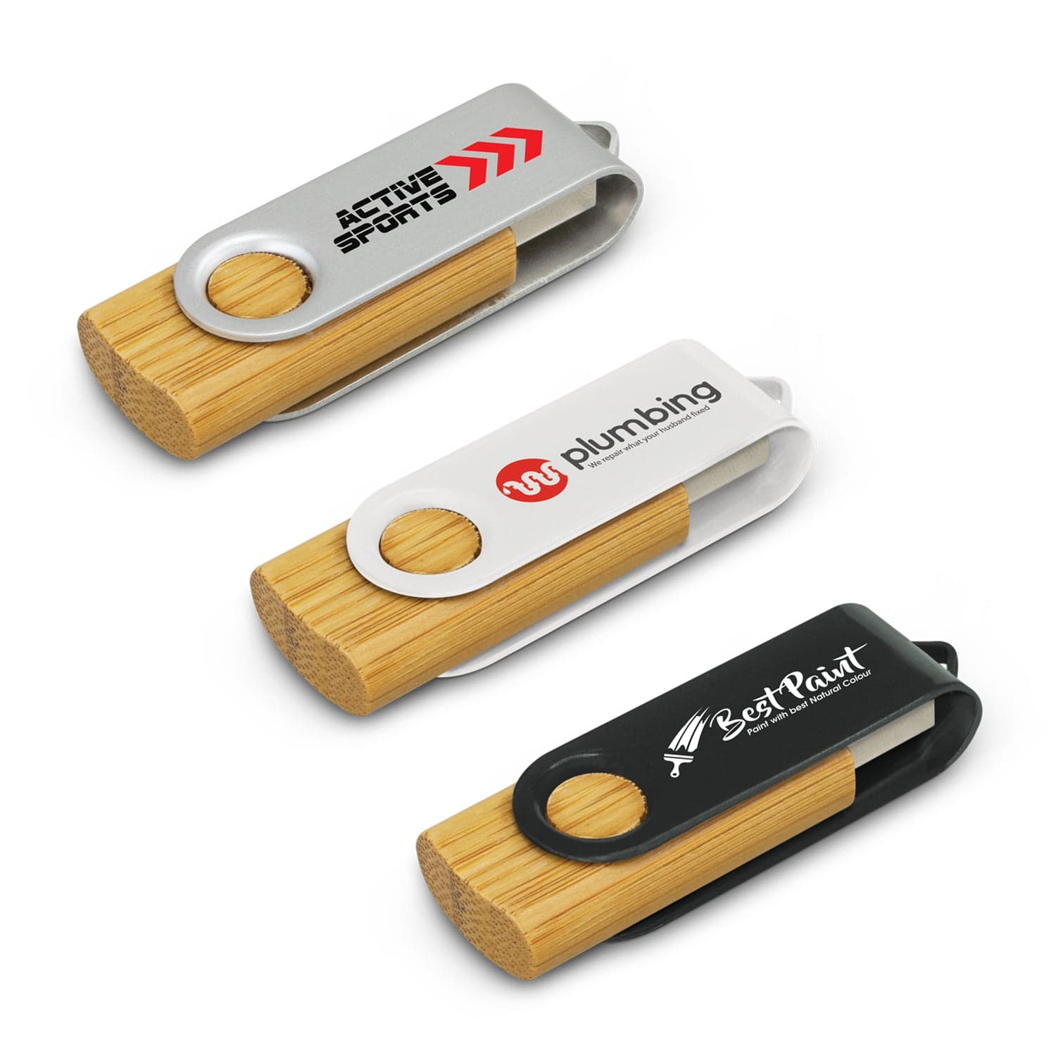 Helix 4GB Bamboo Flash Drive - 117042-0