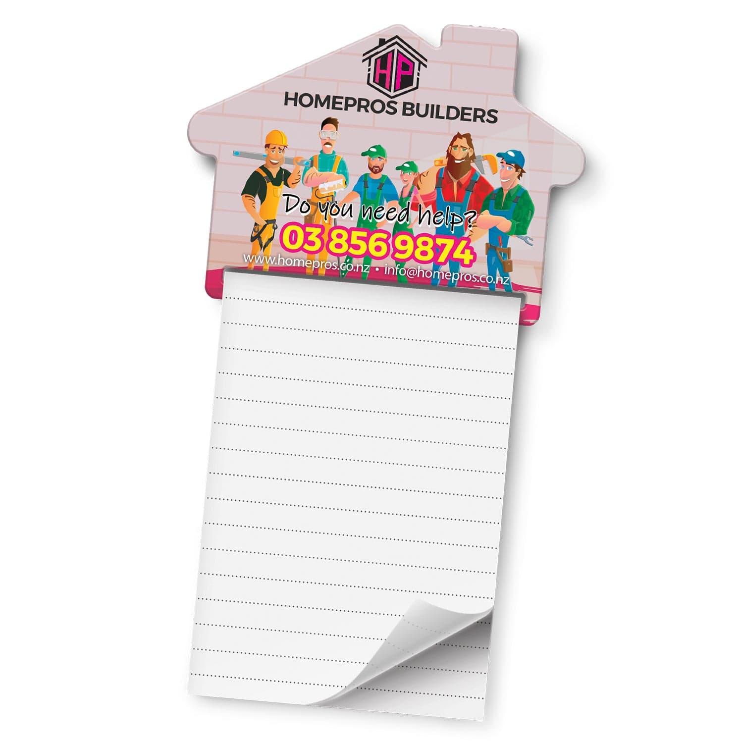 Magnetic House Memo Pad - A7 - 118489-0