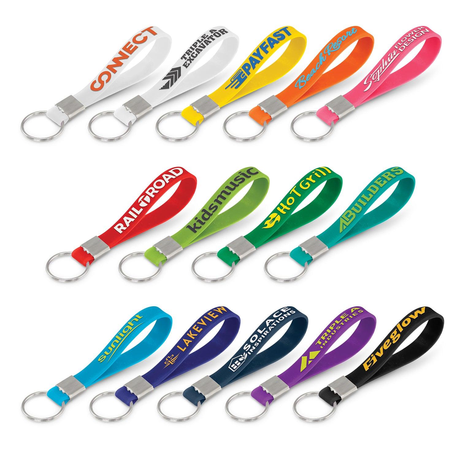 Silicone Key Ring - Embossed - 118672-0