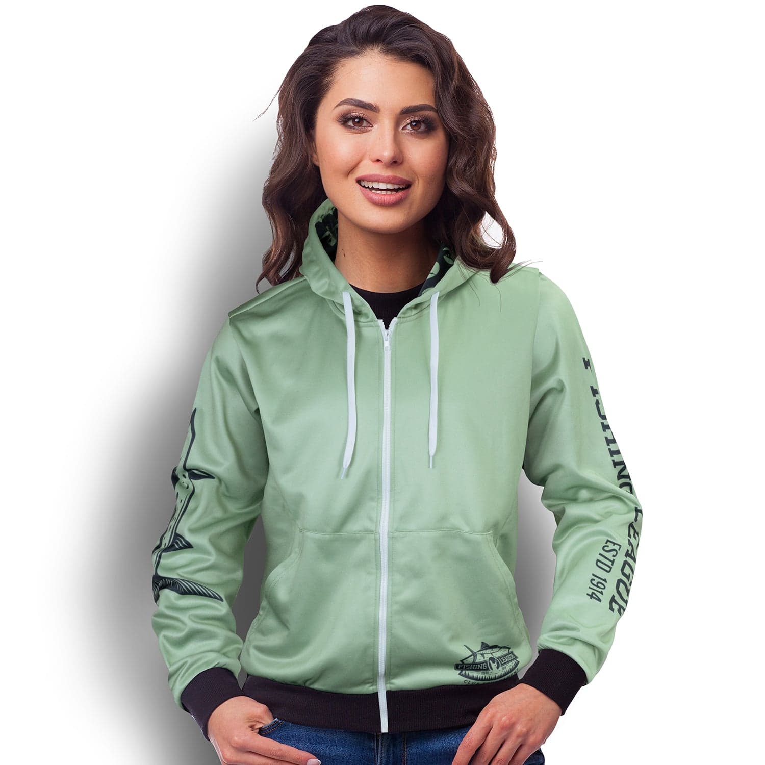 Custom Womens Sports Zipped Hoodie - 121185-0