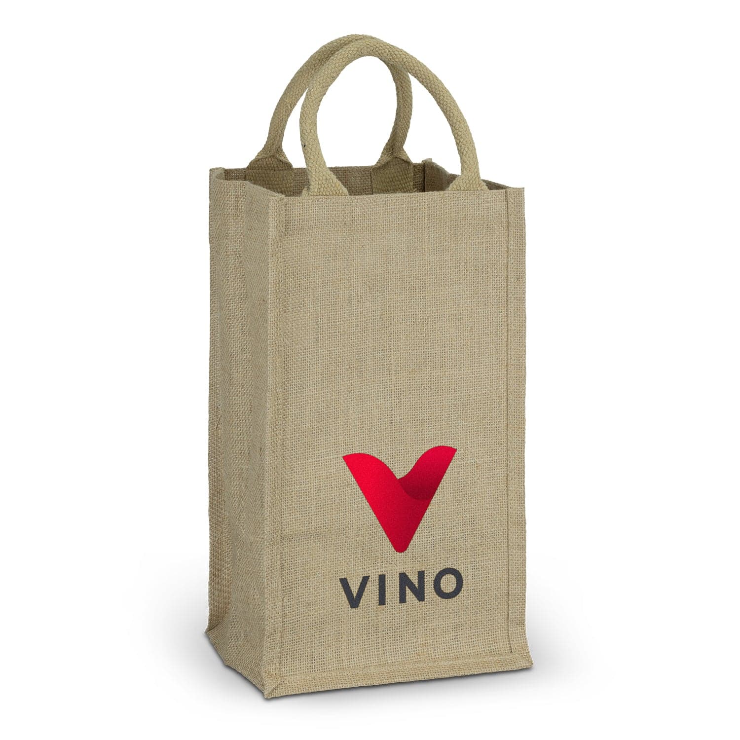 Jute Four Bottle Wine Carrier - 121997-0