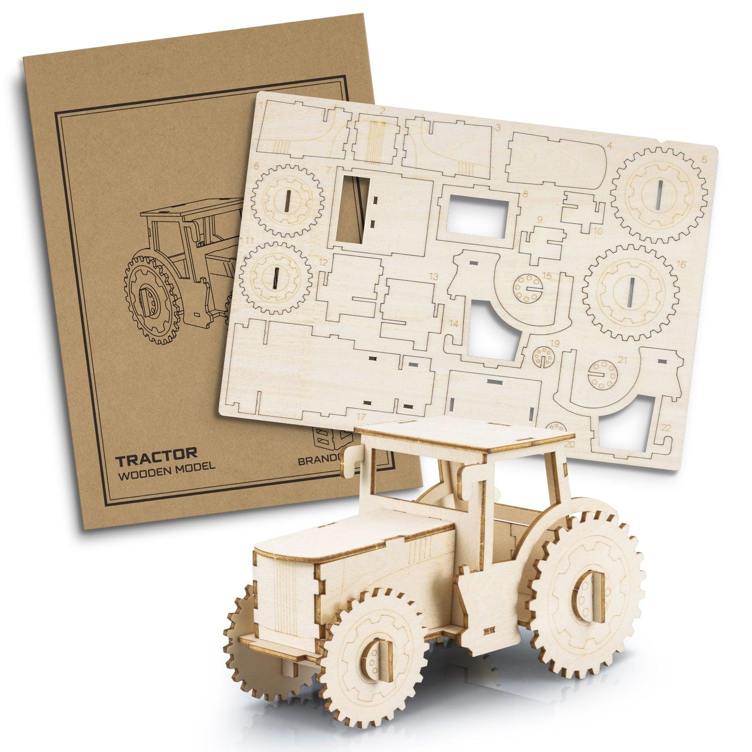 BRANDCRAFT Tractor Wooden Model - 124026-0