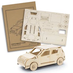 BRANDCRAFT Hatchback Car Wooden Model - 124028-0