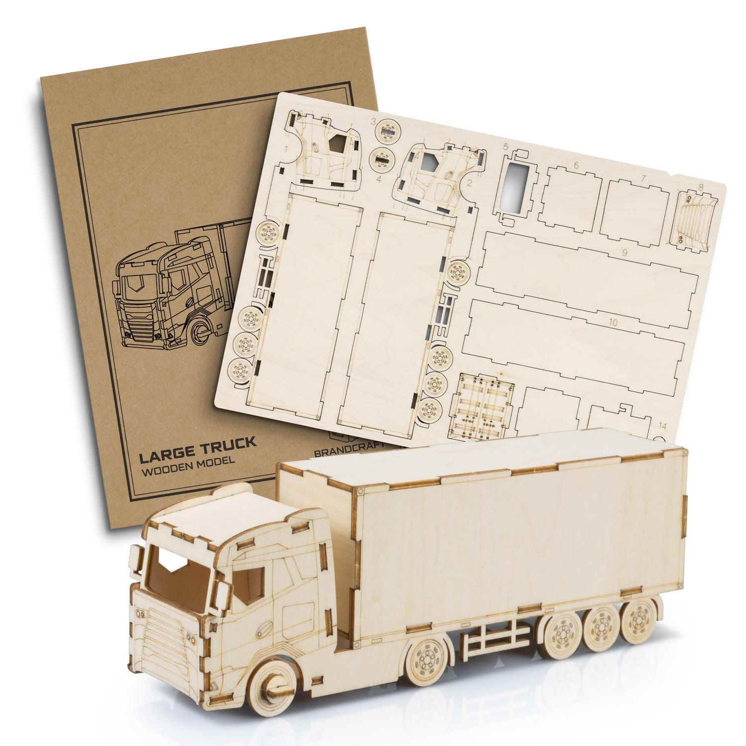 BRANDCRAFT Large Truck Wooden Model - 124033-0