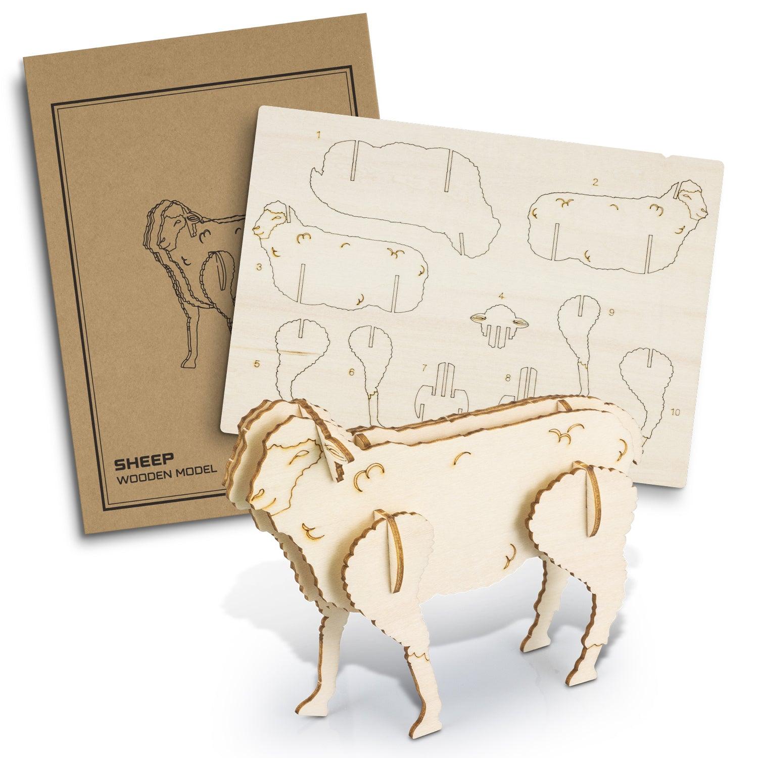 BRANDCRAFT Sheep Wooden Model - 124048-0