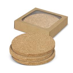 Oakridge Cork Coaster Round Set of 4