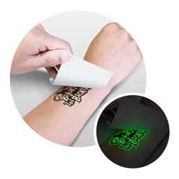 Temporary Tattoo Glow in the Dark - 51mm x 76mm