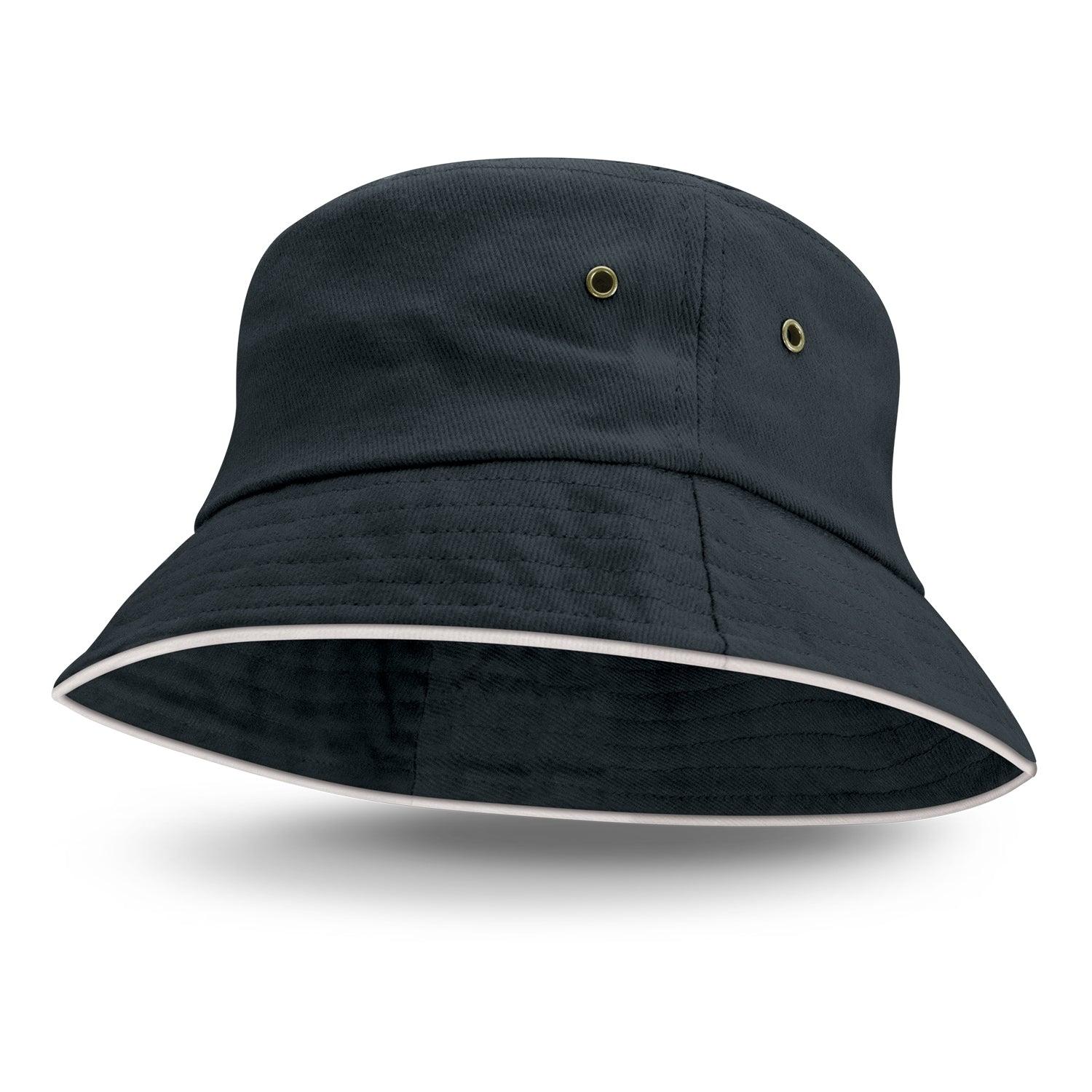 Bondi Bucket Hat - White Sandwich Trim