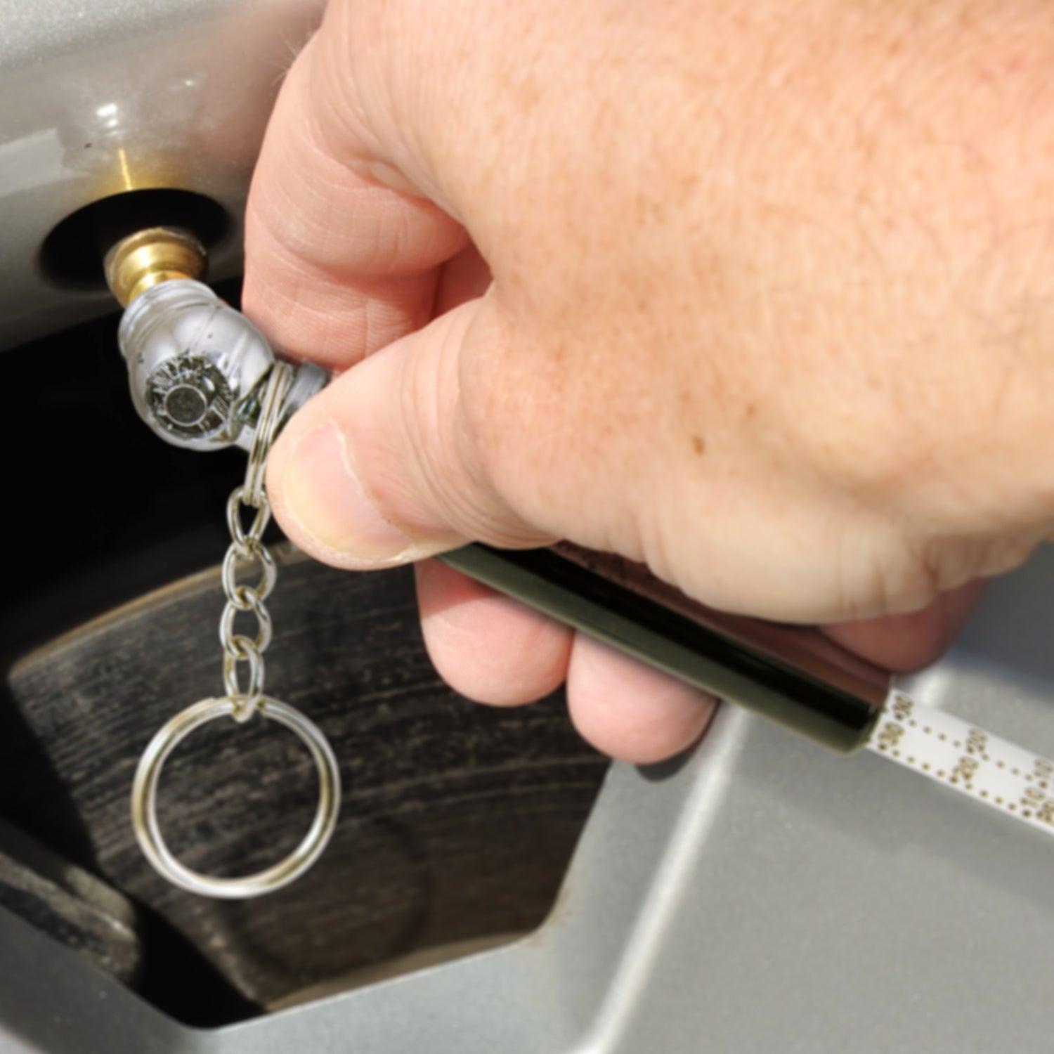 Tyre Pressure Gauge Key Ring