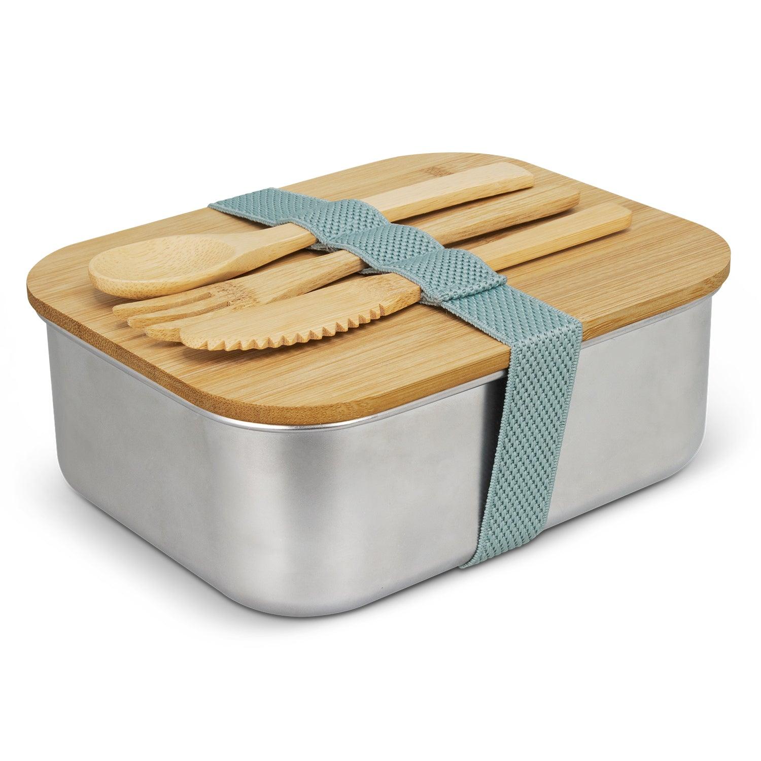 Stainless Steel Lunch Box with Cutlery