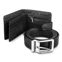 Pierre Cardin Leather Wallet  Belt Gift Set