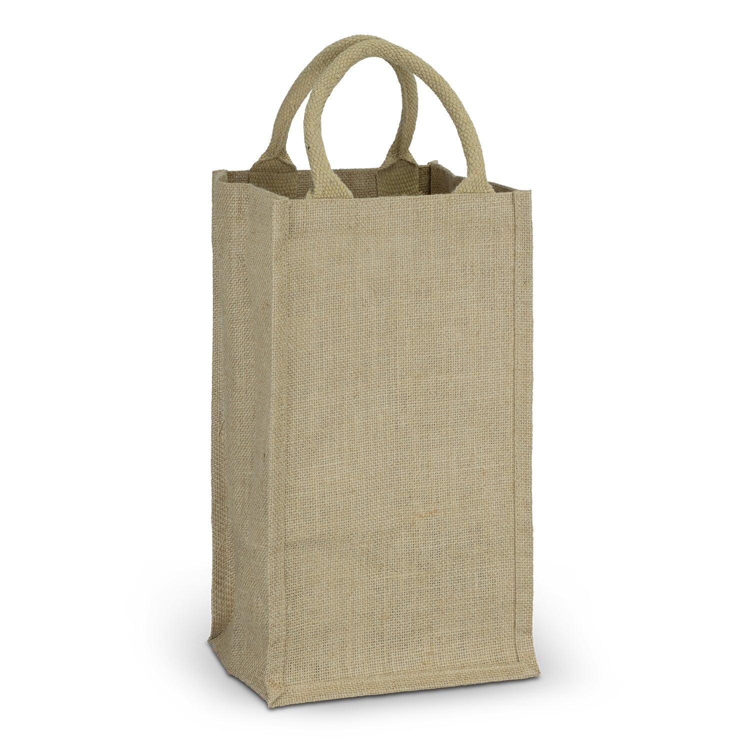 Jute Four Bottle Wine Carrier