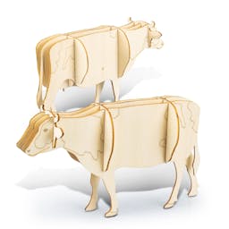 BRANDCRAFT Cow Wooden Model