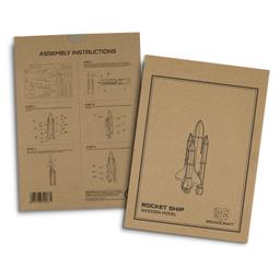 BRANDCRAFT Rocket Ship Wooden Model